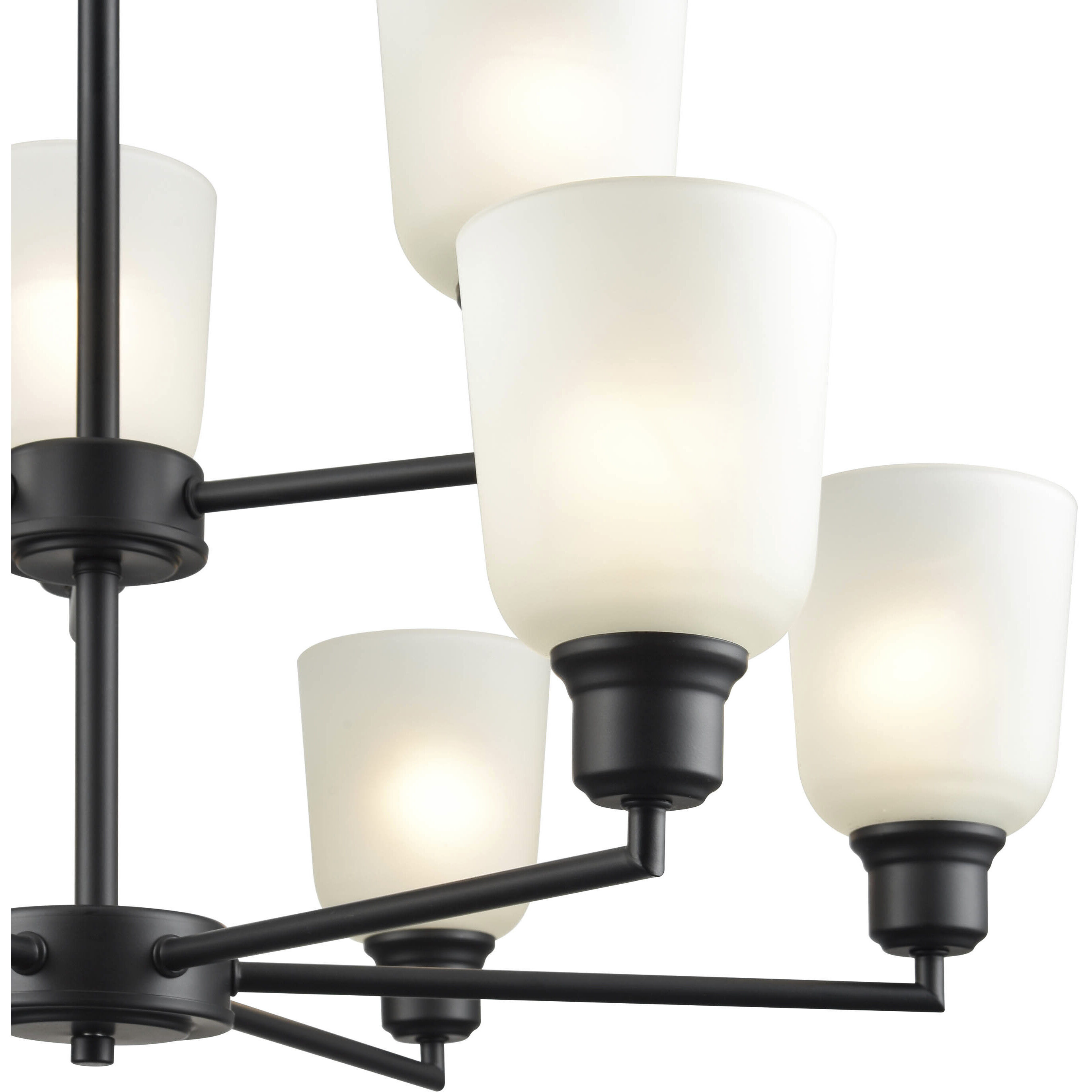 Amberle 9 Light 29.25 inch Matte Black Chandelier Ceiling Light